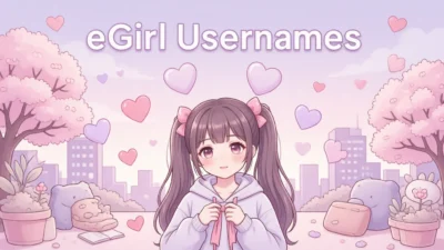 501+ eGirl Usernames