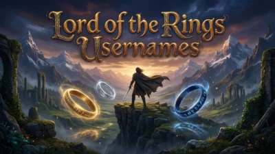501+ Lord of the Rings Usernames