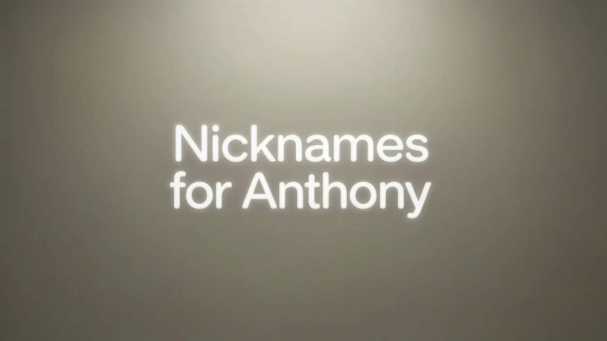 501+ Nicknames for Anthony
