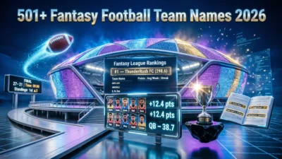 501+ Fantasy Football Team Names
