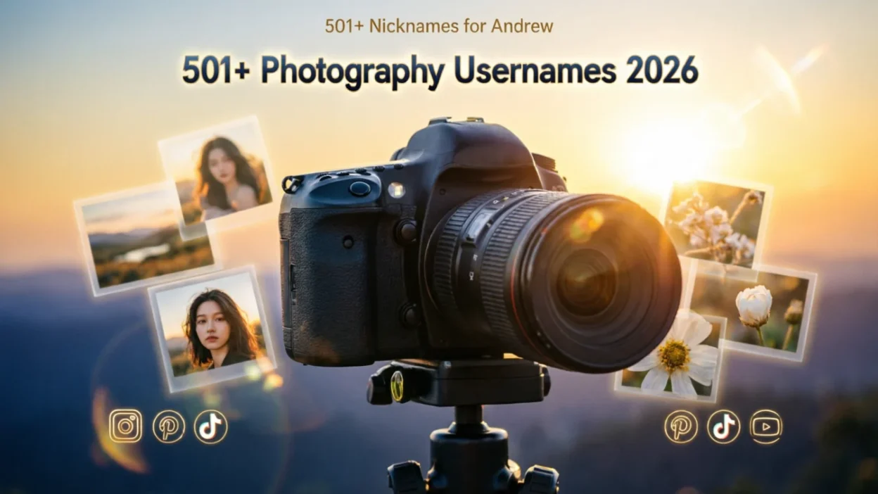 501+ Photography Usernames