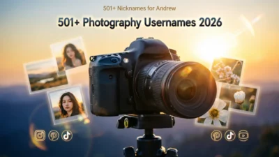 501+ Photography Usernames