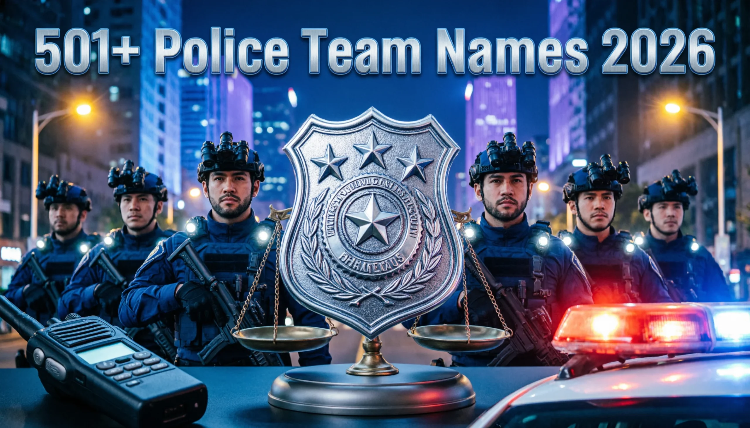 501+ Police Team Names (2026 Edition): Powerful, Tactical ...