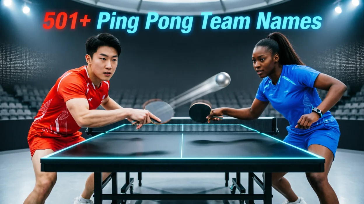 501+ Ping Pong Team Names