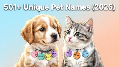501+ Unique Pet Names