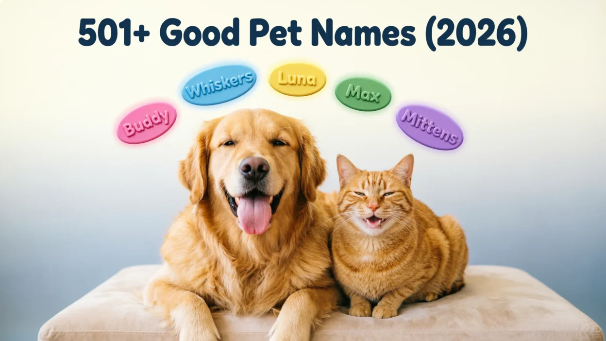 501+ Good Pet Names