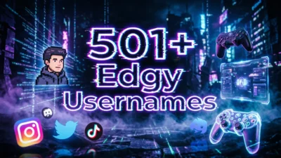 501+ Edgy Usernames