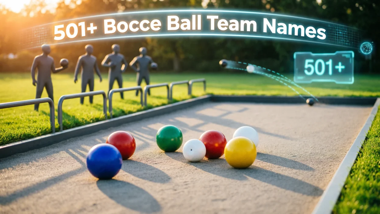 501+ Bocce Ball Team Names