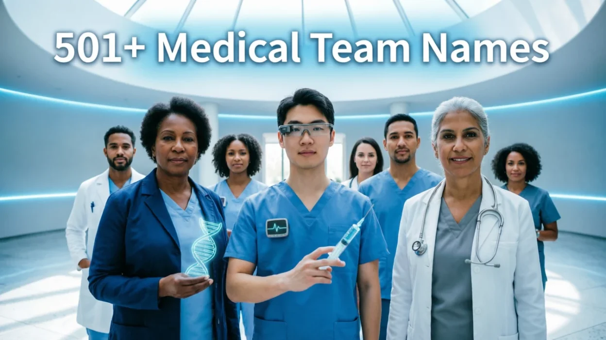 501+ Medical Team Names