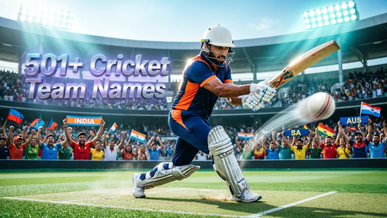 501+ Cricket Team Names