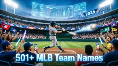 501+ MLB Team Names