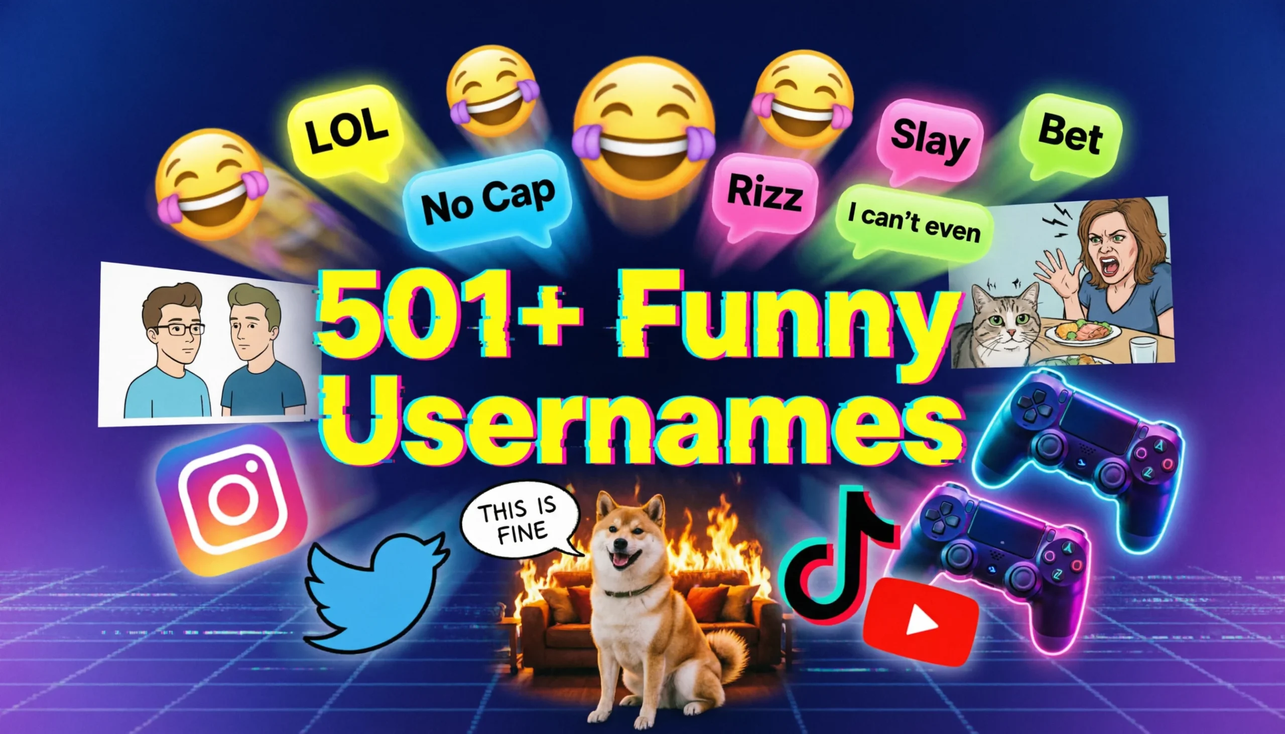 501+ Funny Usernames (2026) – Hilarious, Clever & Creative Ideas That