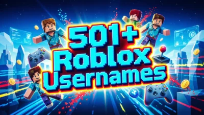 501+ Roblox Usernames