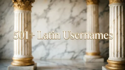 501+ Latin Usernames