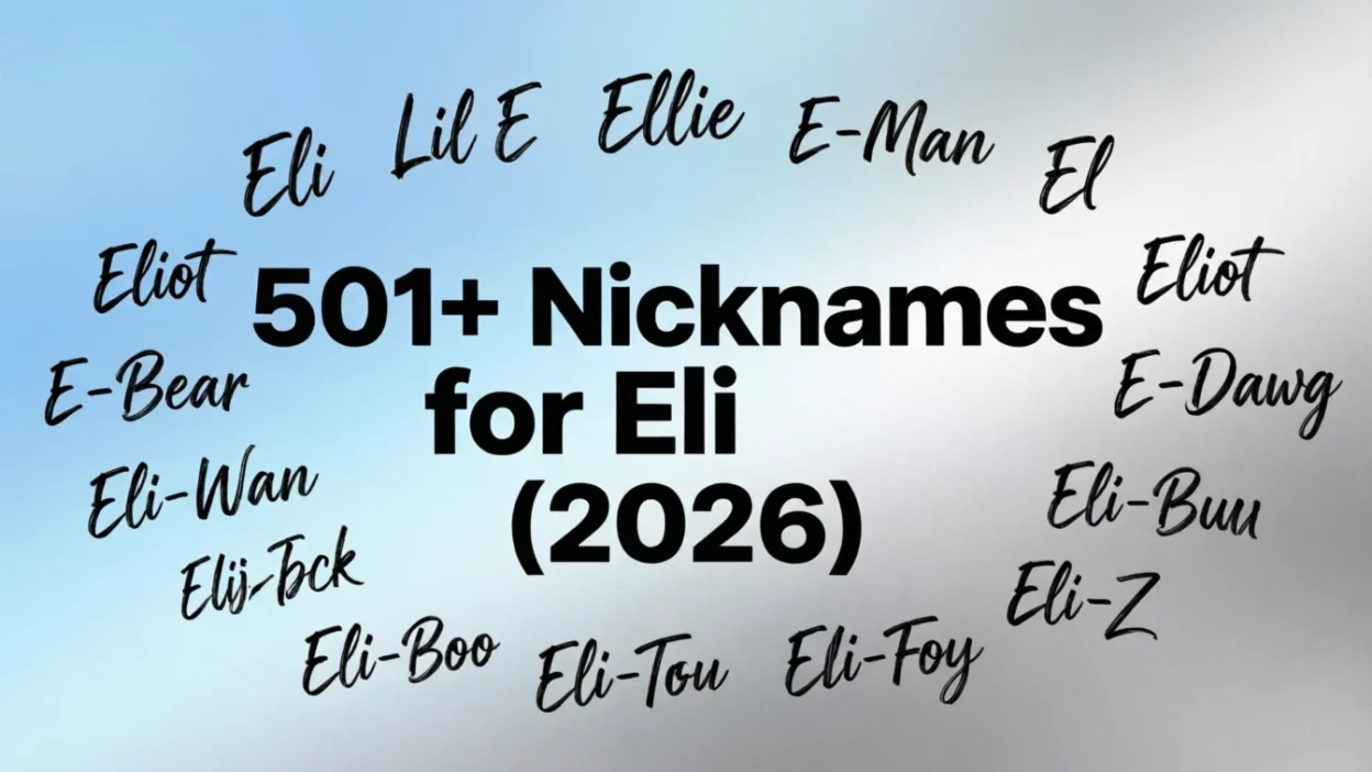 501+ Nicknames for Eli