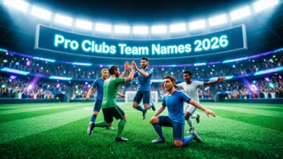 501+ Pro Clubs Team Names
