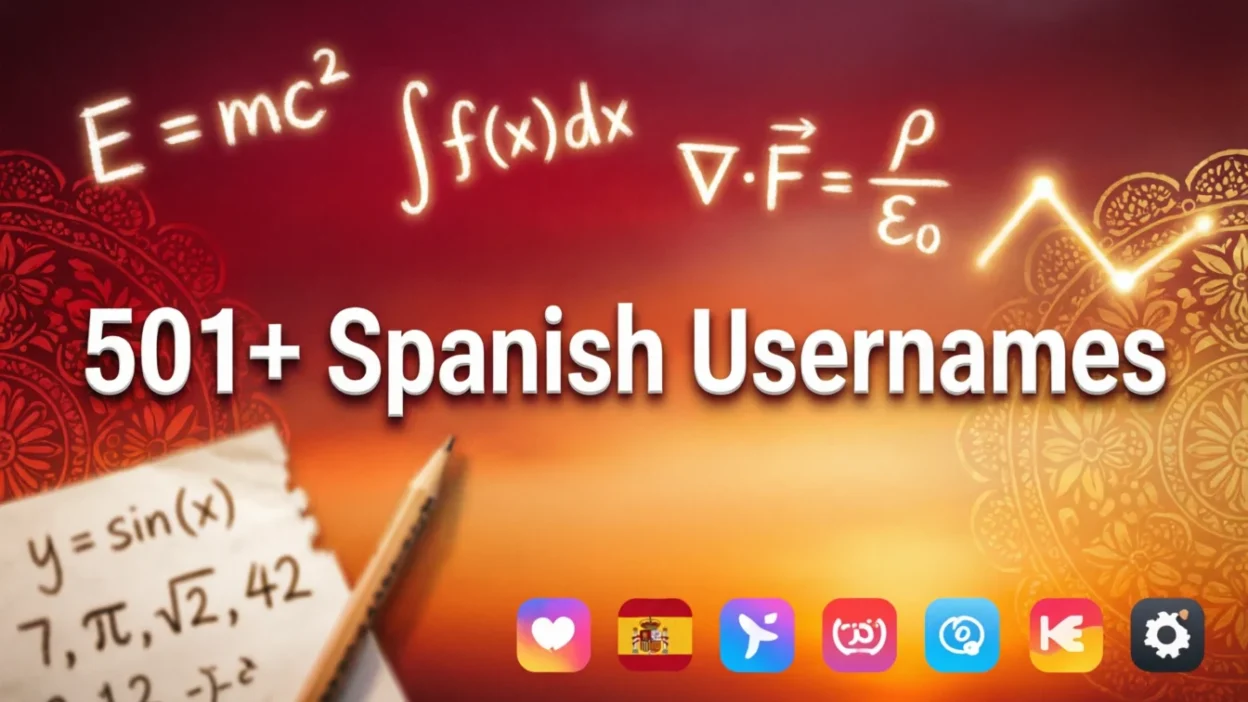 501+ Spanish Usernames