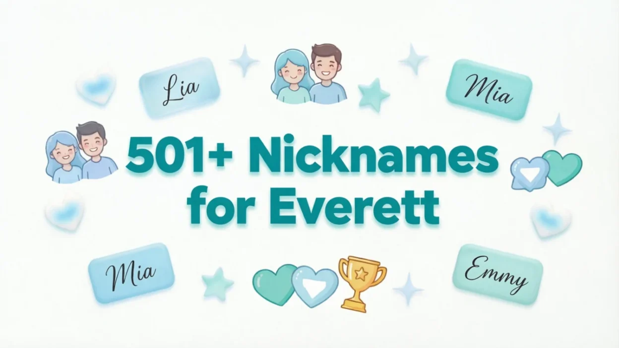 501+ Nicknames for Everett