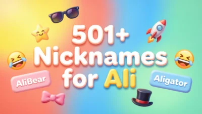 501+ Nicknames for Ali