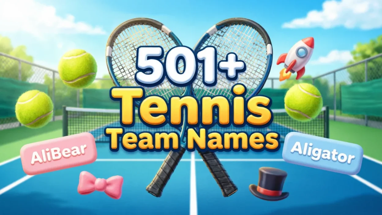 501+ Tennis Team Names