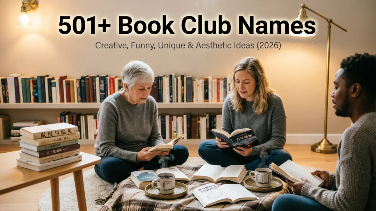 501+ Book Club Names