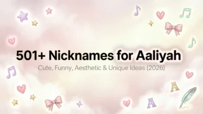 501+ Nicknames for Aaliyah