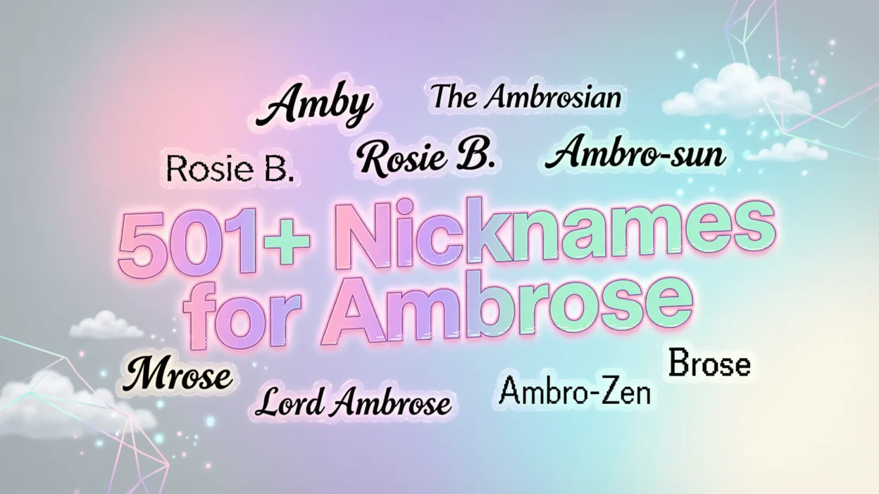 501+ Nicknames for Ambrose