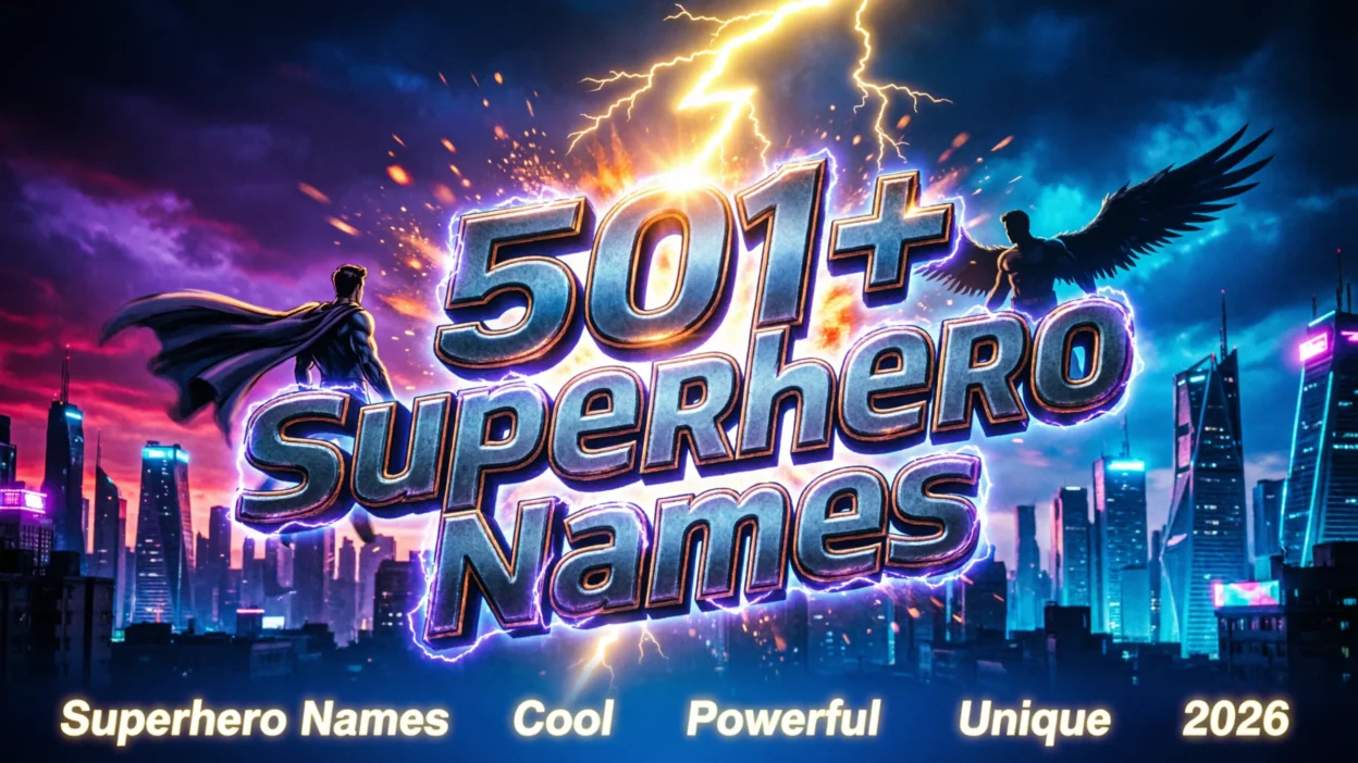 501+ Superhero Names