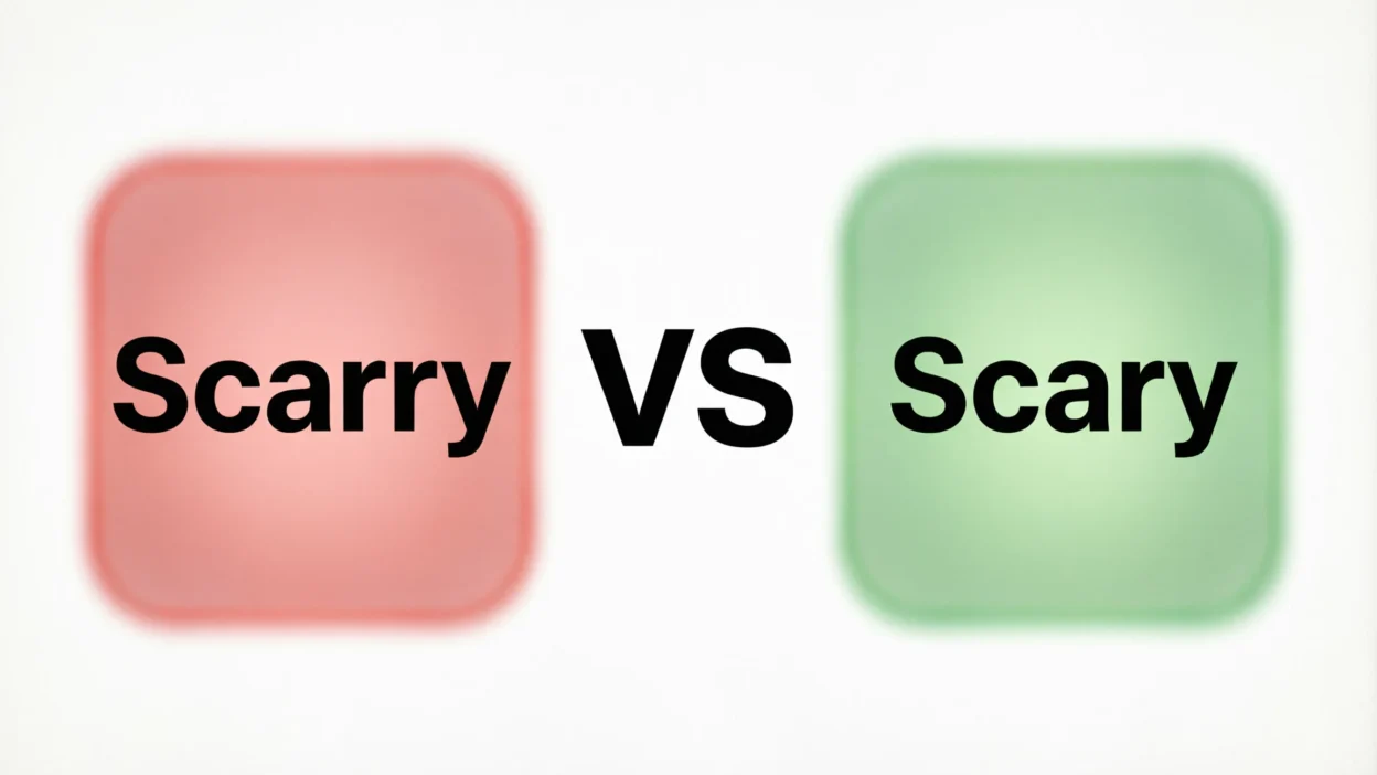 Scary vs Scarry