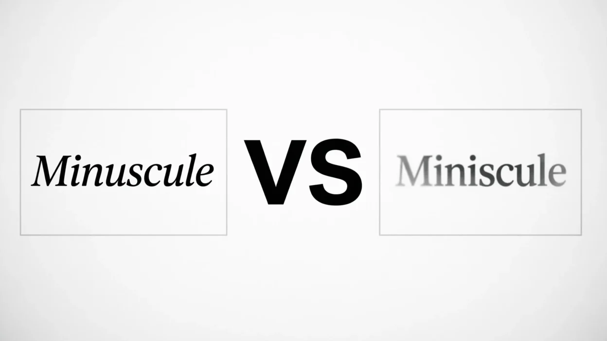 Minuscule vs Miniscule