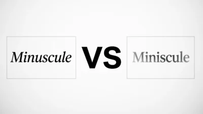 Minuscule vs Miniscule