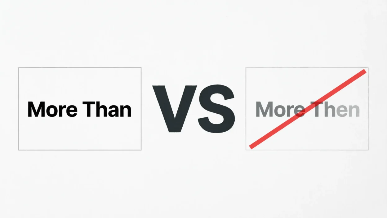 More Then vs More Than