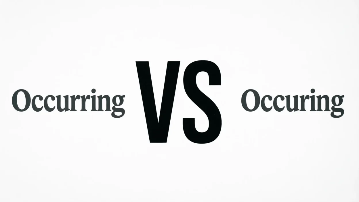 Occurring vs Occuring