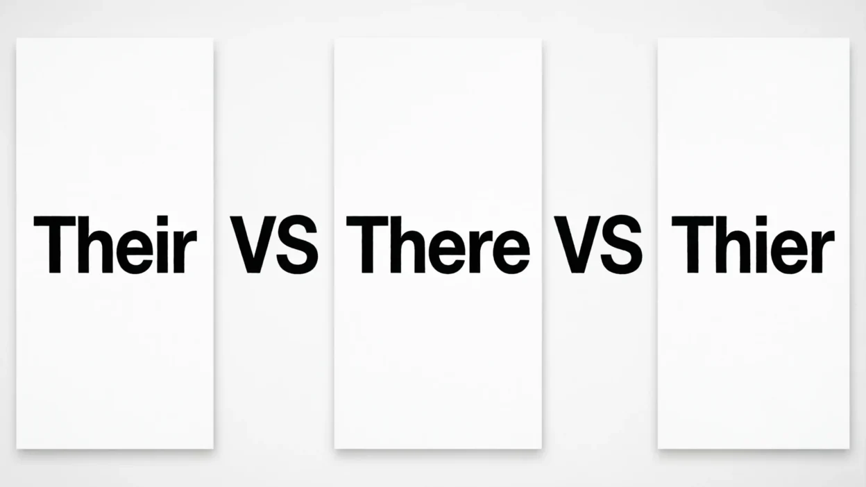 Thier vs Their vs There