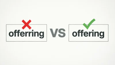 Offerring vs Offering