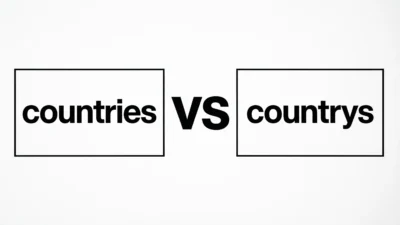 Countrys vs Countries