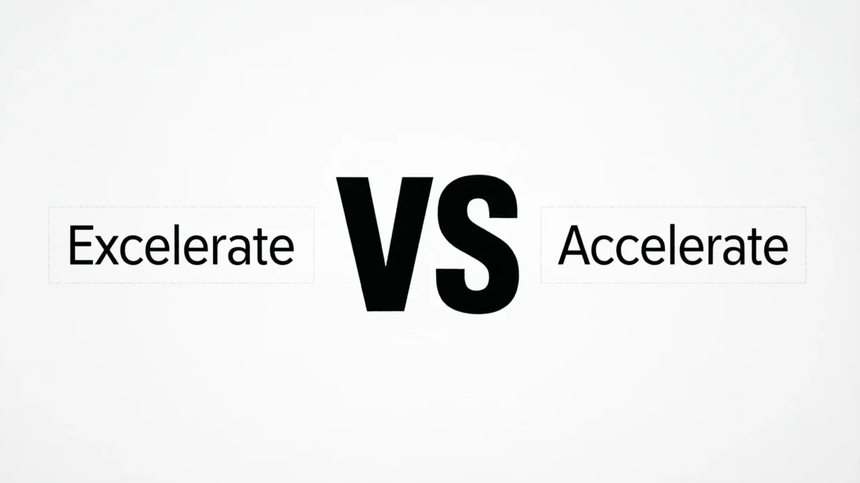 Excelerate or Accelerate