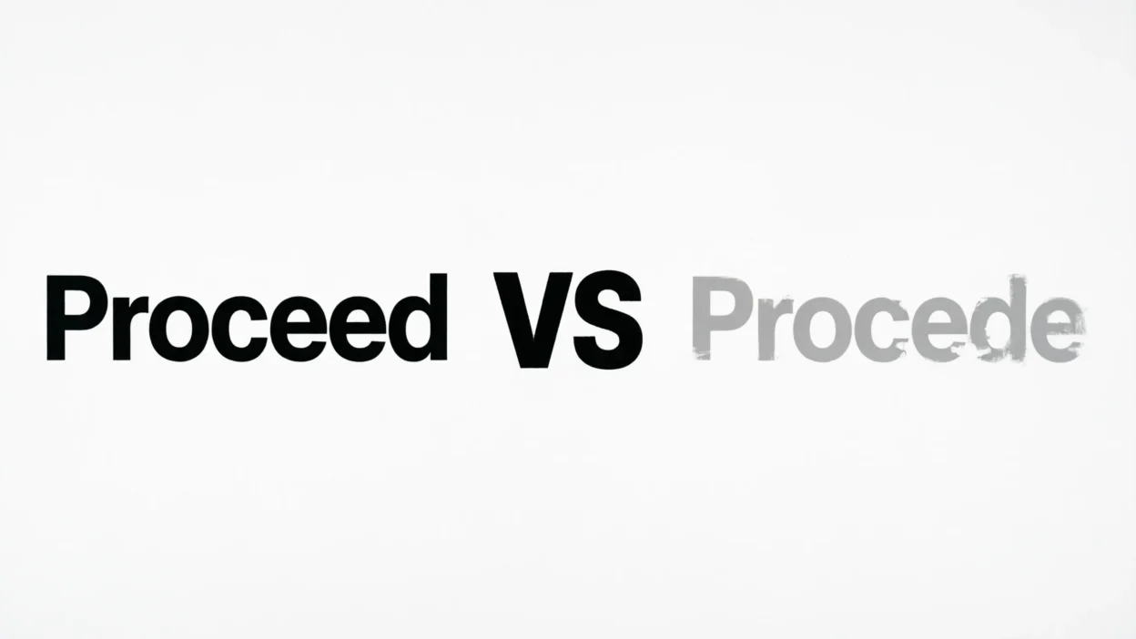 Proceed vs Procede