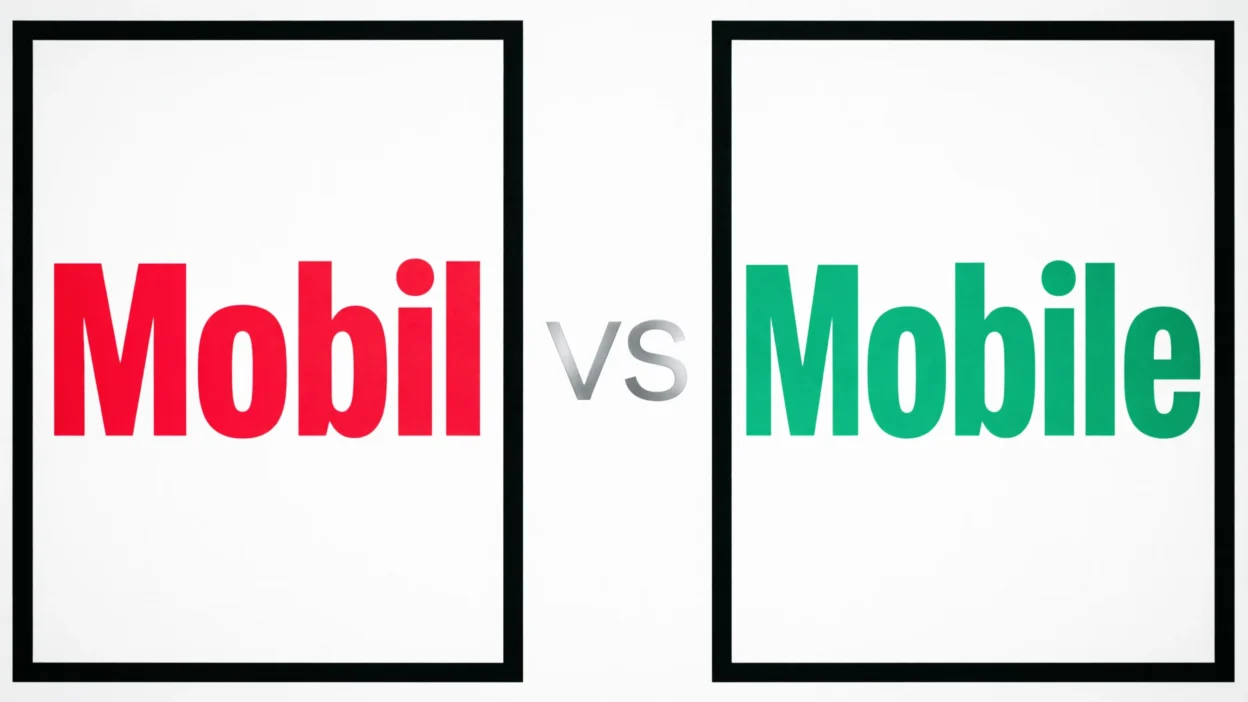 Mobil vs Mobile