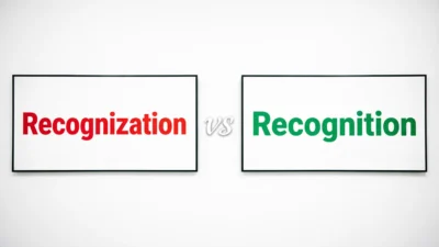 Recognization vs Recognition