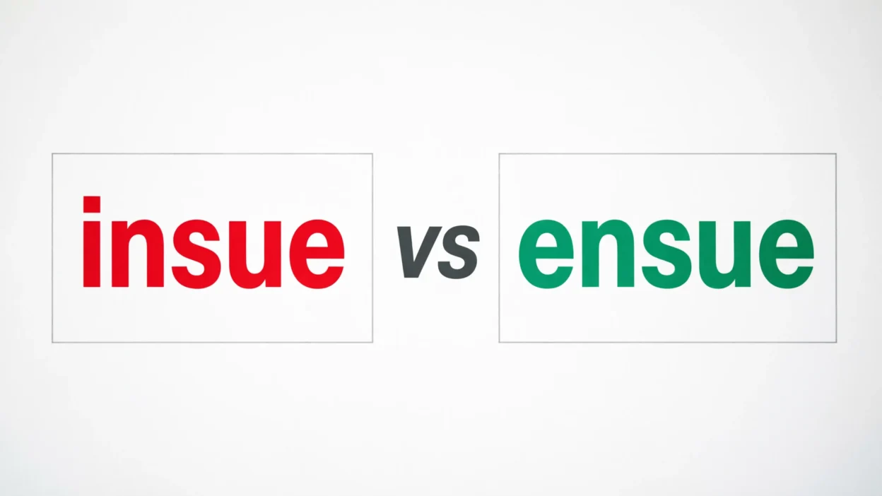 Insue vs Ensue