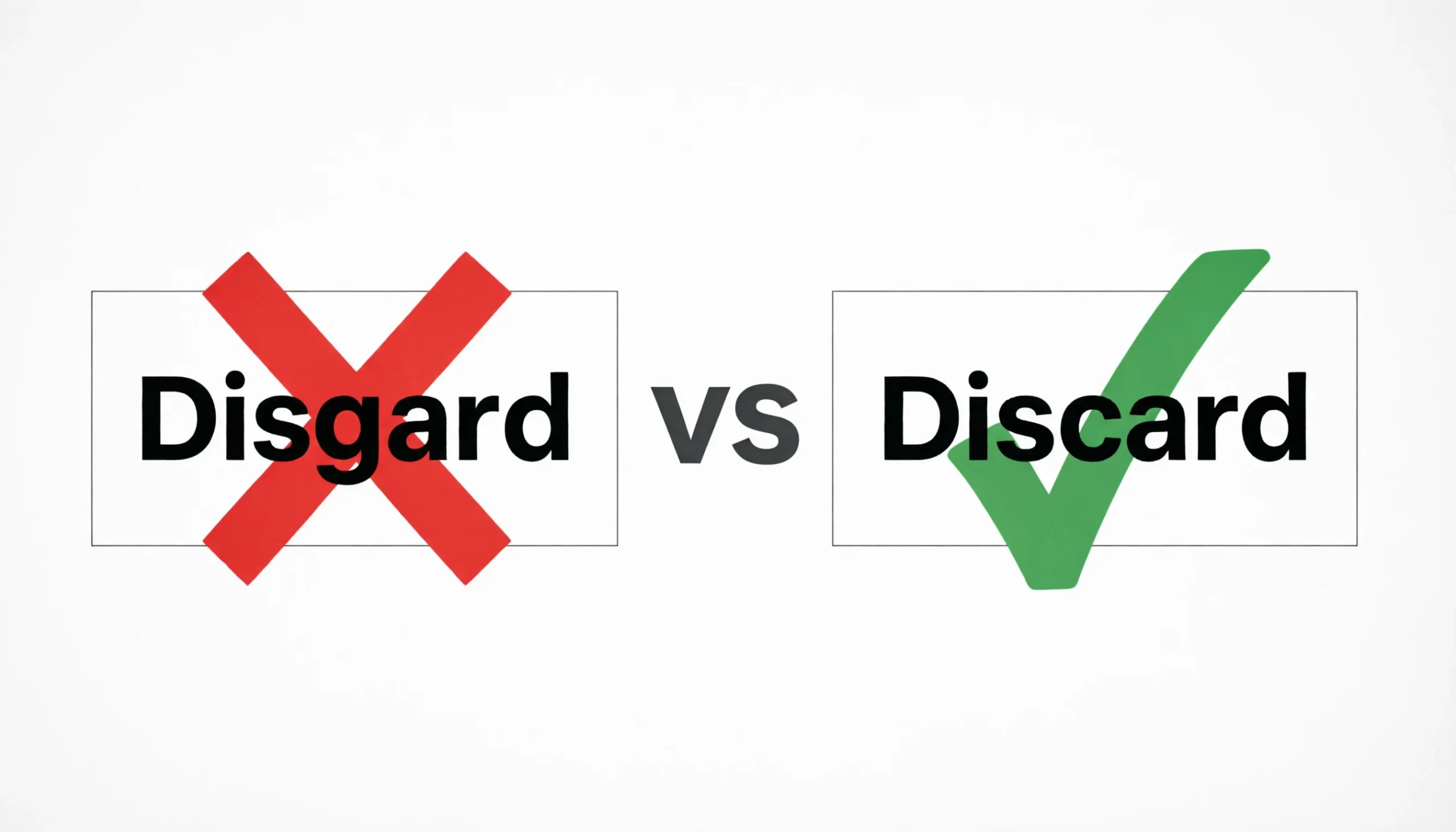 Discard vs Disgard: Which One Is Correct? (Clear Meaning + Examples)