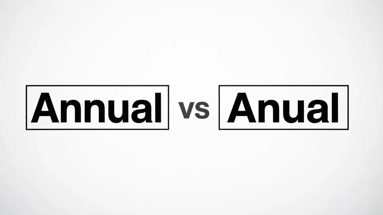 Annual vs Anual