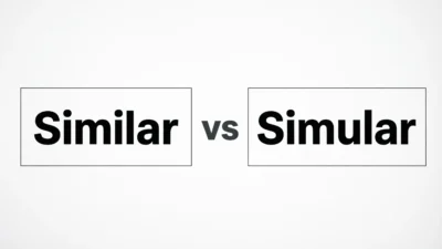 Simular vs Similar