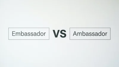 Embassador vs Ambassador