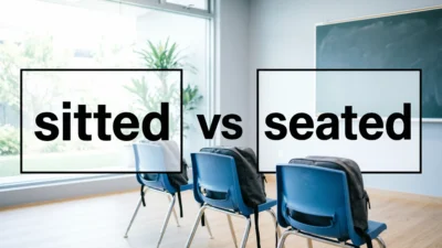 Sitted vs Seated