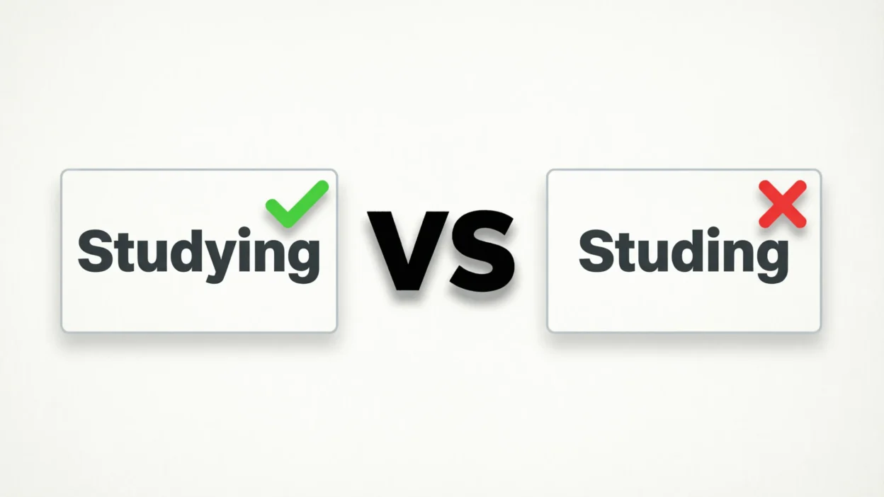 Studying vs Studing