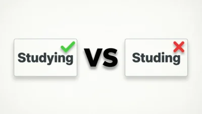 Studying vs Studing