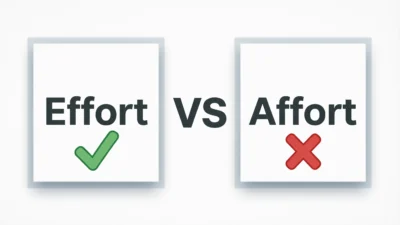 Effort vs Affort