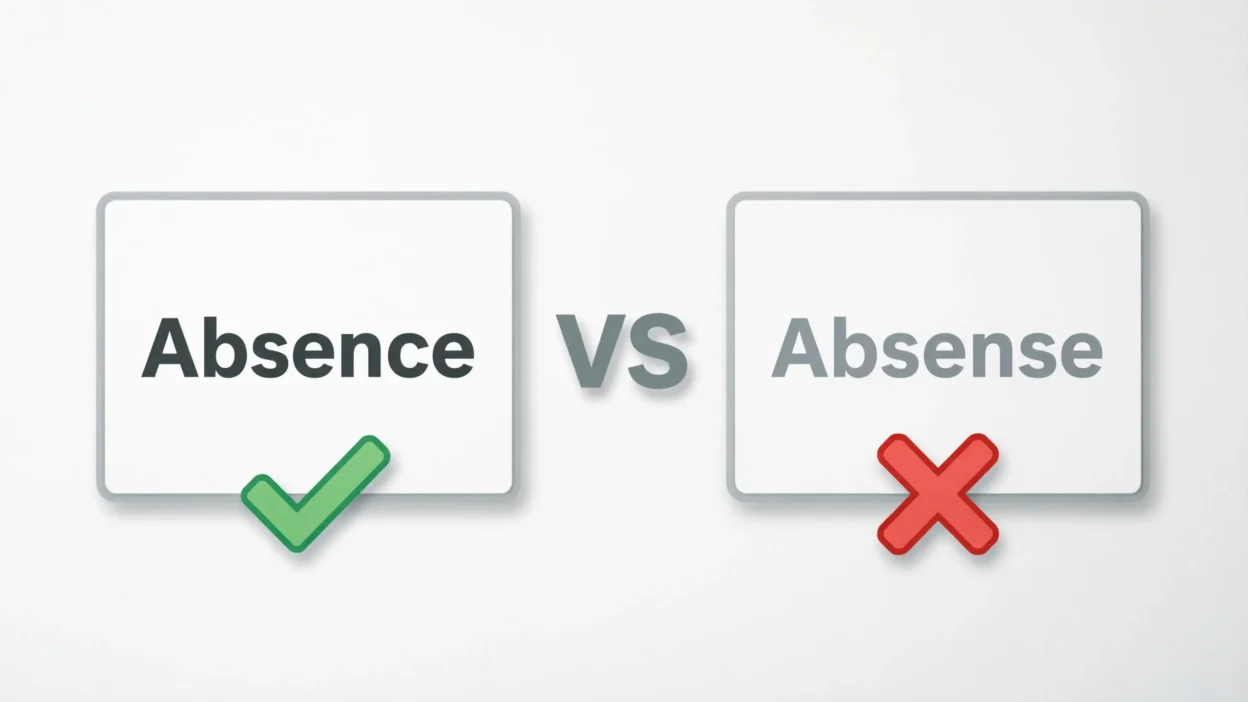 Absence vs Absense